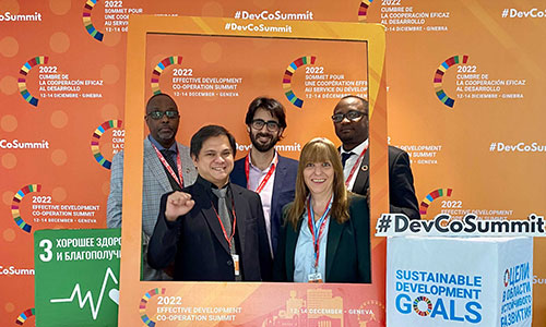 ITUC delegation at GPEDC Summit 2022